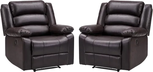 Miniatura 7 de EBELLO Silla reclinable eléctrica clásica, silla reclinable eléctrica acolchada extragrande con cojín suave y respaldo, sofá con sillón cómodo