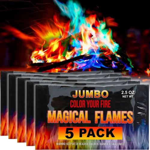Miniatura 13 de Magical Flames Paquetes de colores de fuego (paquete de 12), fuego multicolor vibrante para hogueras, fogatas, hogueras y chimeneas, artículos