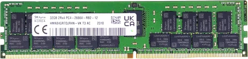 Timetec Hynix Original 32 GB DDR4 2666 MHz PC4-21300 Registrado ECC 1.2V CL19 2Rx4 Dual Rank 288 Pin RDIMM memoria RAM módulo actualización (32 GB)