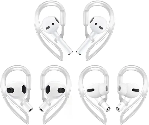 Miniatura 13 de Ganchos para Orejas Compatibles con Todos los Modelos de Apple AirPod [Ajustable Multi-Dimensional] Soporte Accesorios para Auriculares Pro (Rosa)