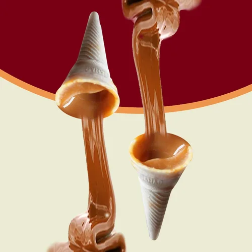Miniatura 5 de Las Sevillanas Conos de obleas rellenos de Cajeta – Dulce de Leche – Dulce de Leche – Dulce de Leche – Waffle crujiente – Perfecto para aperitivos