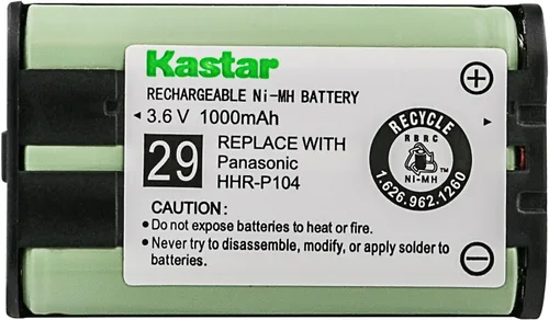 Miniatura 2 de Kastar Paquete de 1 batería de repuesto tipo 29 para Panasonic HHR-P104 HHR-P104A 23968 439024 439025 KX-TG2302 KX-TG230 KX-TG2312 KX-TG2355W