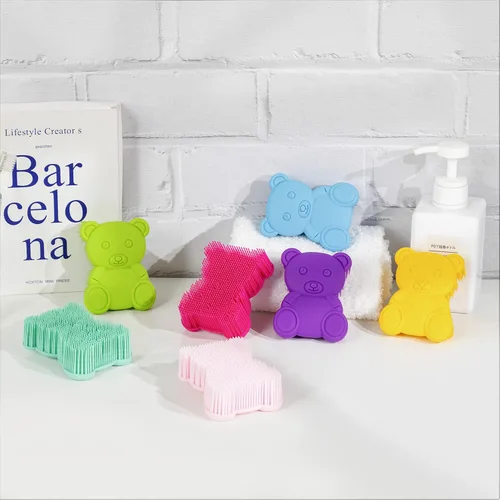 Miniatura 8 de Cepillo sensorial prémium para niños o autismo, exfoliante corporal de silicona suave, cepillos 2 en 1 para terapia ocupacional, esponja