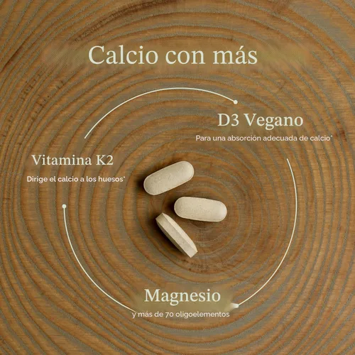 Miniatura 4 de Suplemento de calcio New Chapter - Calcio de origen vegetal para fortalecer los huesos USDA orgánico con magnesio, vitamina D3+K2, para la salud