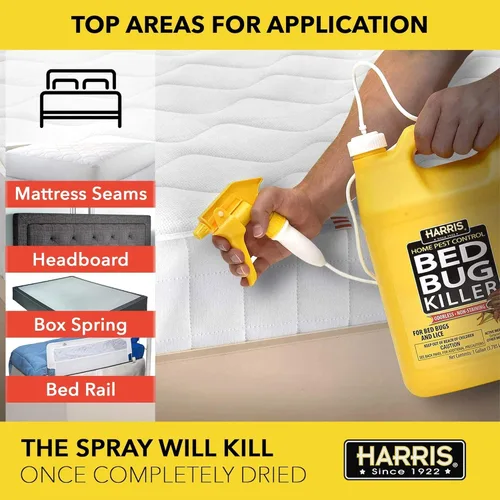Miniatura 2 de Harris Bed insecticida, spray de galón, Amarillo