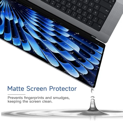 Miniatura 4 de Paquete de 2 protectores de pantalla compatibles con MacBook Air de 15 pulgadas (M2, M3, M4), película antirreflejos mate antiarañazos para Mac Air