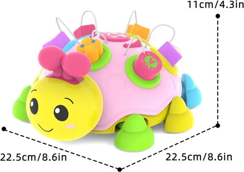 Miniatura 7 de Juguetes de gateo para bebés de 6-12 meses, juguete musical de mariquita gateadora para bebés de 0-3-6 7 8 9 10 12-18 meses, juguetes educativos