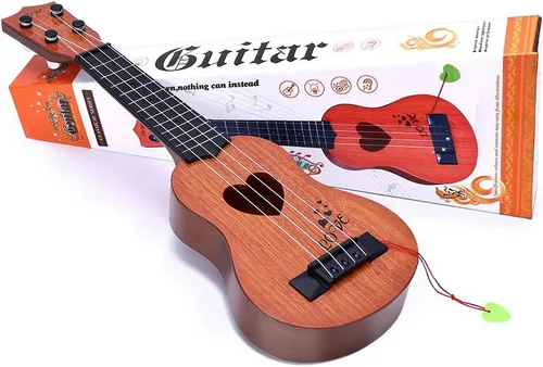 Miniatura 2 de YEZI Juguetes para Niños, Ukelele Clásico de Guitarra, Instrumento Musical, Marrón
