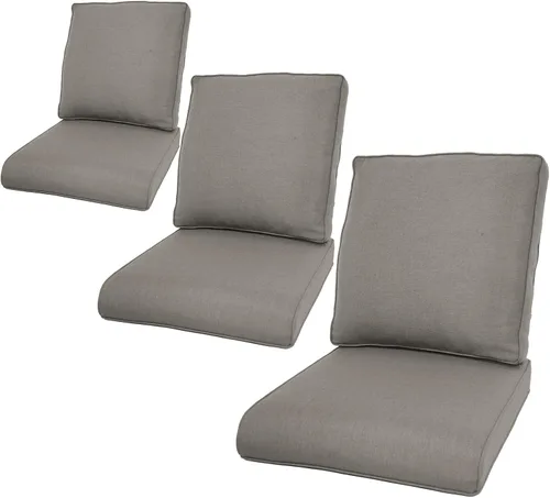 Miniatura 107 de Rilyson Cojines de patio para muebles de exterior, 22 x 24 pulgadas, respaldo alto y asiento profundo, cojín de exterior para sillas de patio, sofá