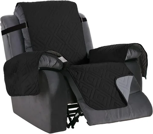 Miniatura 14 de H.VERSAILTEX Funda reversible para silla, protector de muebles antideslizante, resistente al agua, con correas elásticas de 2 pulgadas