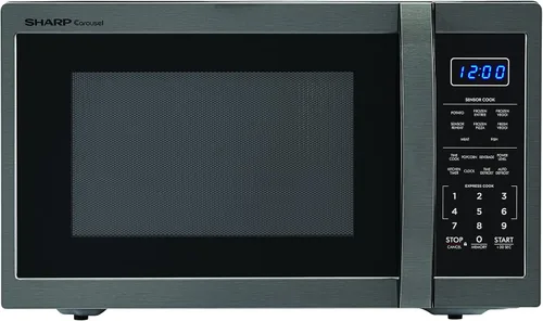 Miniatura 13 de SHARP Horno microondas para encimera con plato giratorio extraíble de 12.4 pulgadas, 1100 vatios, 1.4 pies cúbicos, color negro