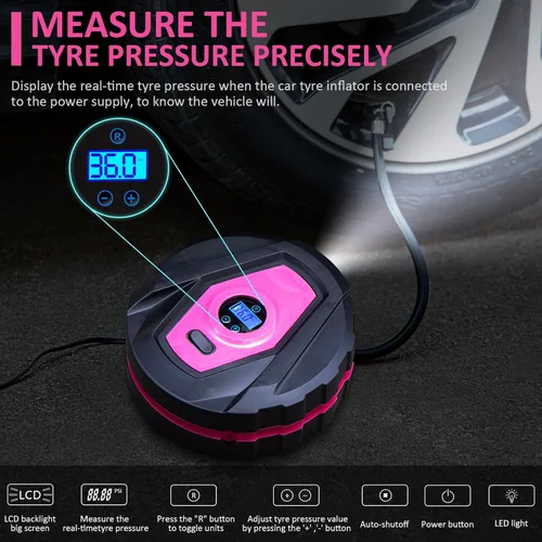 Miniatura 2 de Kit de emergencia para automóvil con compresor de aire portátil, kit de emergencia en carretera para vehículos, kit de asistencia de seguridad