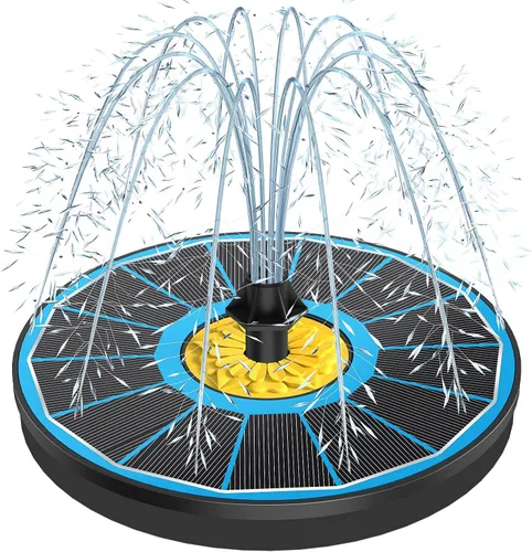 Miniatura 8 de Yzert Fuentes solares de baño para pájaros, bomba solar de fuente de panel de vidrio de 3.5 W para baño de pájaros, sin batería, fuente de agua