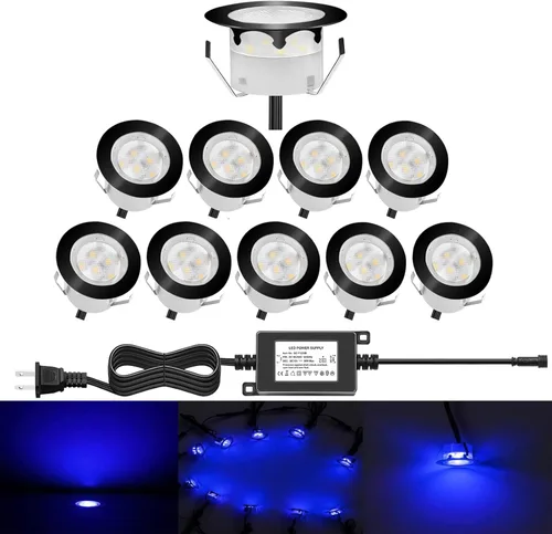 Miniatura 40 de lámpara LED decorativa de bajo voltaje de 1 vatio, impermeable, para exteriores, patio, jardín, escaleras Blanco cálido