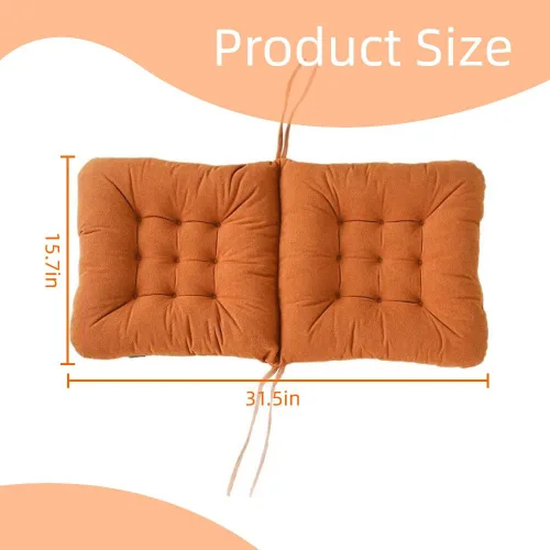 Miniatura 2 de Cojín de asiento de oficina, almohadilla antideslizante con soporte lumbar, ideal para escritorio, juegos, banco o sentarse en el suelo