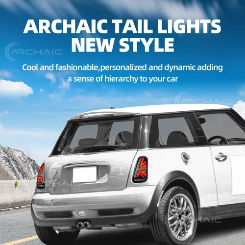 Miniatura 9 de Archaic Luces traseras compatibles con Mini Hatch R50 R53 2001-06 [One D,Cooper S, Cooper] y Mini Cabrio R52 2004-08 [Cooper S, One], con animación