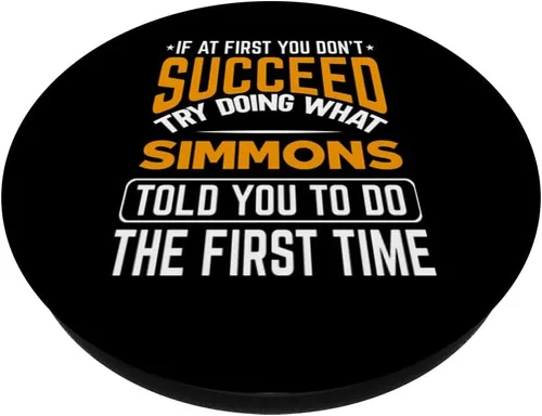 Miniatura 2 de Simmons personalizado sarcasmo nombre broma divertido personalizado PopSockets intercambiables PopGrip
