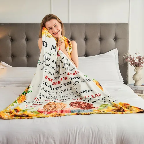 Miniatura 4 de Manta de franela ultrasuave para mujer, con texto en inglés «To My Bestie», para hermanas, niñas, mejores amigas para sofá, cama, regalo de amistad