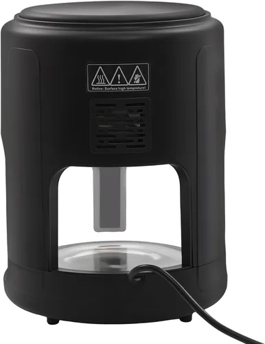 Miniatura 8 de Freidora de aire de vidrio de 3.81 cuartos de galón, horno freidora de aire de 1200 W, freidora de aire visible de 360° con pantalla táctil digital