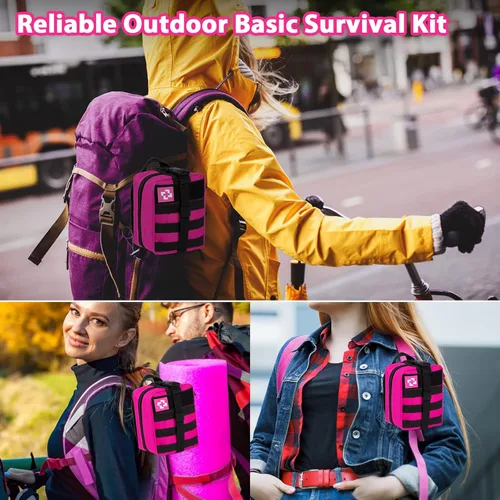 Miniatura 7 de Kit de supervivencia de emergencia y kit de primeros auxilios, kit de defensa personal, kit de seguridad, equipo de supervivencia y equipamiento