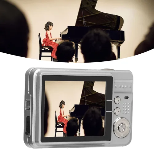 Miniatura 2 de Cámara digital, 48MP 2.7in LCD 4K Vlogging Cámara para disparar (Plata)
