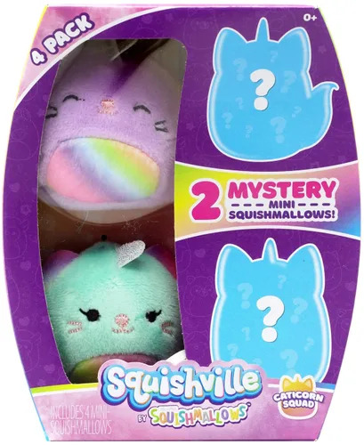 Miniatura 6 de Squishville por Squishmallow SQM0068 seis peluches misteriosos, 2 mini Squishmallows irresistiblemente suaves y coloridos; mini Durazno, Piña