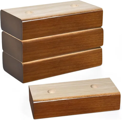 Miniatura 14 de Elevadores de cama de madera (4 piezas redondas de 2 pulgadas)