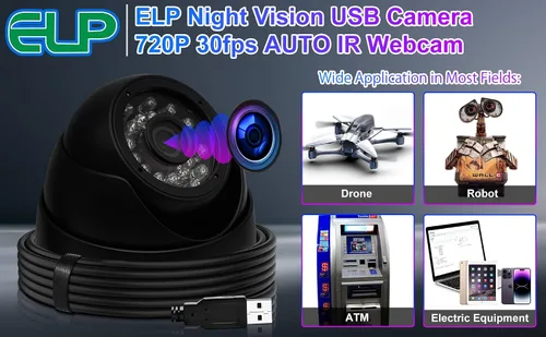Miniatura 8 de Cámara Web USB estilo domo, cámaras web Adroid USB con FHD 1080P, 1MP, 1.3MP, 2MP, pequeña cámara USB Mac Linux, cámara estilo domo UVC de alta