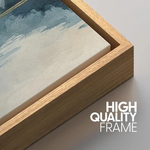 Miniatura 5 de SIGNWIN Lienzo enmarcado para pared, juego de arte tranquilo con reflejo de lago, acuarela, montaña y agua, ilustraciones modernas, arte abstracto