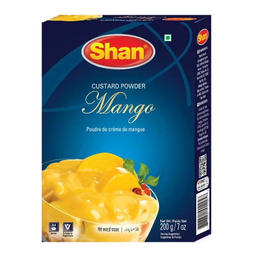 Miniatura 46 de Shan Polvo de crema de mango, 7.05 oz, postre esencial para cualquier ocasión, apto para vegetarianos, bolsa hermética en una caja (paquete de 3)