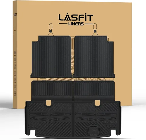 Miniatura 13 de LASFIT Tapetes de elastómero termoplástico para 1a y 2a fila de asientos de auto, para todo tipo de clima