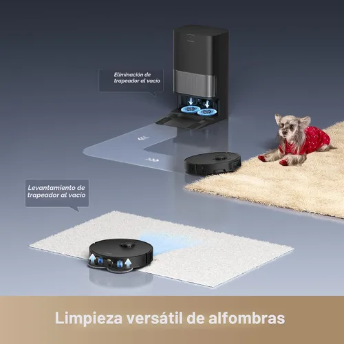 Miniatura 3 de DREAME L40s Ultra Robot Aspiradora y Fregona, Auto-Vaciado, Auto-Limpieza de la Fregona, Succión de 1,900 Pa, DuoBrush 100% Anti-enredos, Fregonas