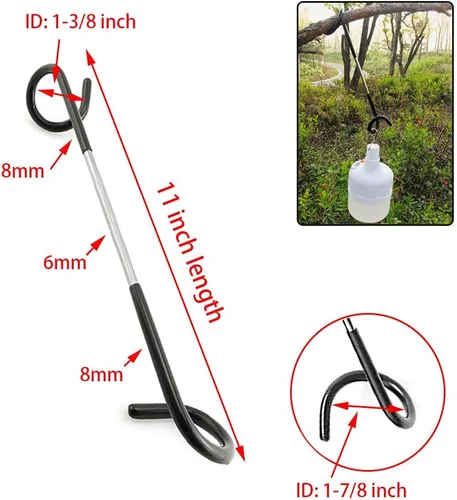 Miniatura 2 de Camping Lantern Hook Hanger Tent Light Outdoor Lamp Hanger Non-Slip for Camping Hiking - 2pcs