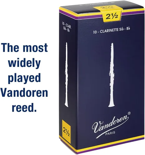 Miniatura 2 de Vandoren CR101 Bb lengüetas tradicionales para clarinete con resistencia 1; Caja de 10