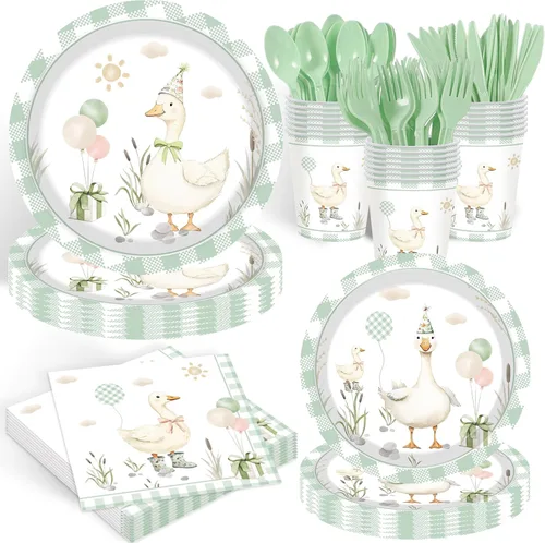 Miniatura 14 de 140 piezas Decoraciones de Fiesta de Acción de Gracias Feliz Otoño Platos de Hojas de Arce y Servilletas Juego de Vajilla para Cosecha de Otoño