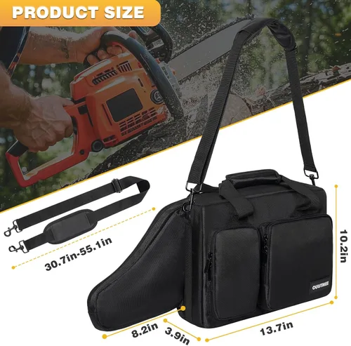 Miniatura 3 de Funda de transporte para motosierra, impermeable, plegable, bolsa de almacenamiento compatible con EGO, Dewalt, Greenworks - Motosierra eléctrica