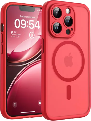 Miniatura 170 de TOCOL Funda magnética 3 en 1 para iPhone 14 Pro, mejorada [protección completa de cámara] con 2 protectores de pantalla, funda de grado militar Azul