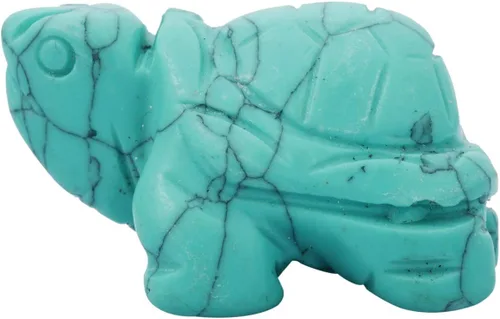 Miniatura 11 de mookaitedecor Estatua de tortuga de cristal, escultura de piedra curativa de reiki, figuras de piedras preciosas de bolsillo de 1.5 pulgadas