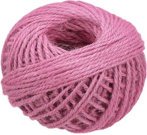 Miniatura 17 de MECCANIXITY Cuerda de yute de 164 pies de 0.079 in, cuerda de yute, cuerda de yute natural, verde para manualidades, jardinería, agrupamiento
