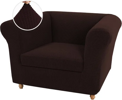 Miniatura 48 de UNBBRRL Funda de sofá Chesterfield de jacquard elástico, fundas de cojín gruesas para sofá, protector de muebles para sala de estar