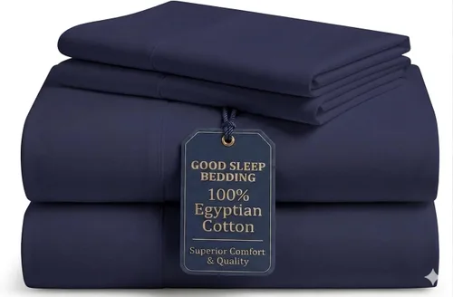 Miniatura 9 de Good Sleep Bedding Juego de sábanas divididas tamaño King para cama ajustable, sábanas de lujo, algodón egipcio, juego de sábanas de 5 piezas