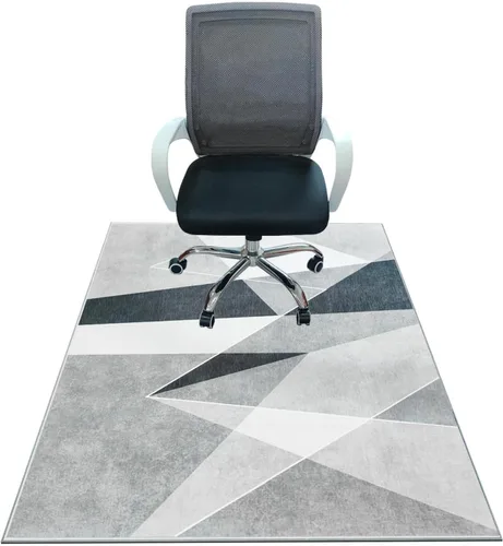 Miniatura 13 de Tapete para silla de oficina para suelo de madera dura, tapete de piso de 55 x 35 pulgadas para silla de oficina, tapete para silla de escritorio