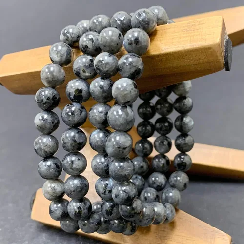 Miniatura 593 de Gem Avenue Handmade Round Bead Stretch Bracelet Unisex Natural Stone Beaded Jewelry for Men & Women, Elastic Wristband for Daily Wear