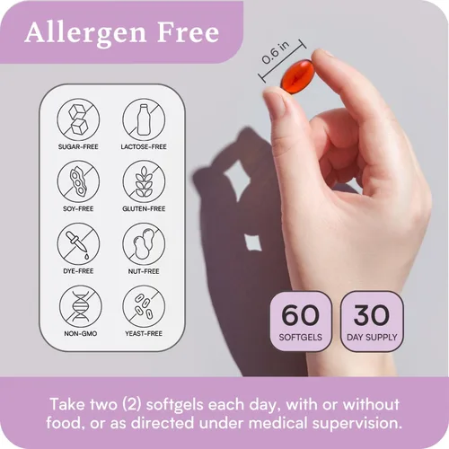 Miniatura 3 de Omega 110 con LYSOVETA LPC Suplementos EPA y DHA para la salud del cerebro y la retina Enfoque, atención, memoria, estado de ánimo y visión 6