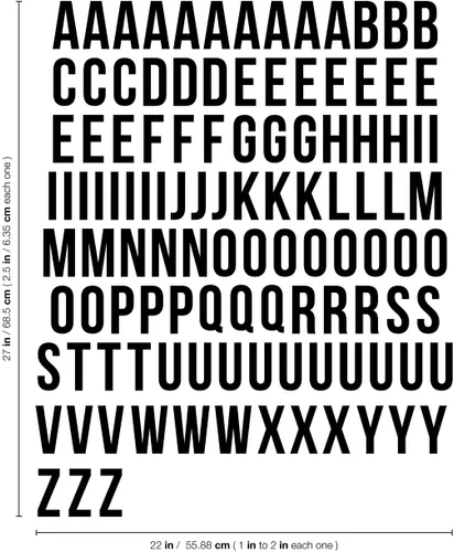Miniatura 4 de Calcomanías de vinilo para pared, juego de 113 letras del alfabeto mayúsculas, de 2.5 a 2 pulgadas cada una, personaliza DYI Home para laptop, taza