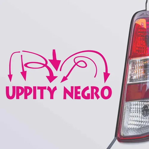 Miniatura 3 de Calcomanía para parachoques de pared para computadora portátil de Uppity, color negro africano, África, DesG68