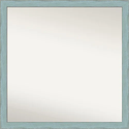 Miniatura 9 de Amanti Art Espejo de pared, espejo de marco de madera rústica azul cielo para decoración de pared o uso como espejo de baño para sobre el fregadero