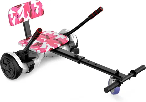 Miniatura 9 de LIEAGLE Go Kart, accesorio para asiento de aeropatineta, accesorios ajustables para niños y adultos, se adapta a hoverboards de 6.5 pulgadas, 8 Azul