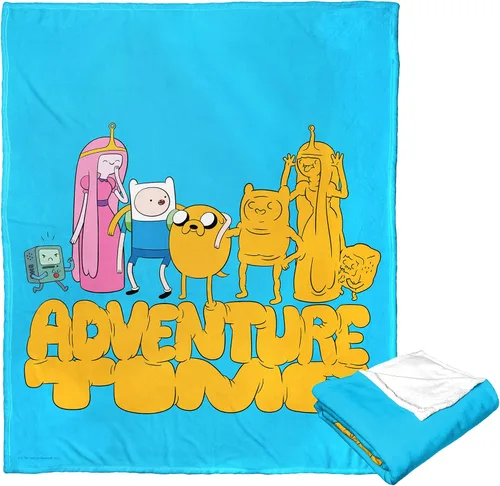 Miniatura 2 de Northwest Adventure Time - Manta de seda táctil, 50 x 60 pulgadas, Adventure Comic