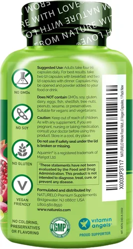 Miniatura 2 de NATURELO Multivitamínicos para Hombres - Multivitamínico de Alimentos Integrales para Hombres con Vitaminas, Minerales - 240 Cápsulas Vegetarianas